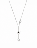 Amour Drop Sterling Silver Necklace