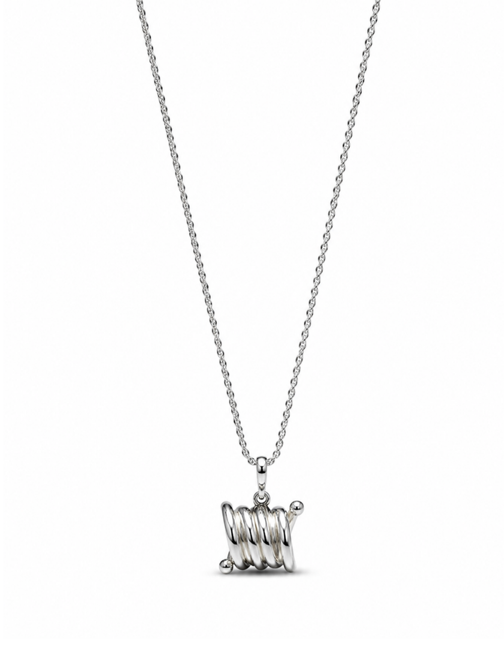 Helix Coil Sterling Silver Necklace