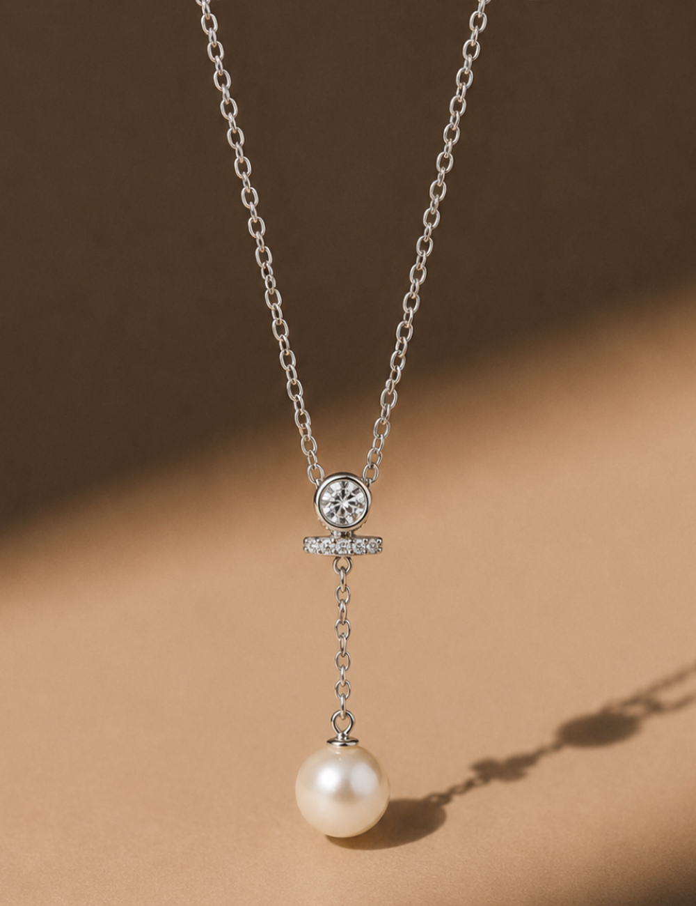 Opaline Crystal Pearl Necklace