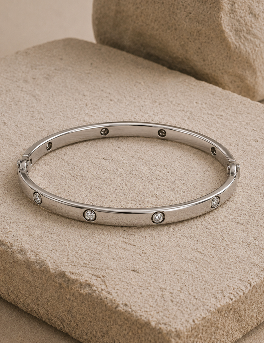 Constellation Silver Bangle