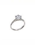 Aurora Sterling Silver Solitaire Ring