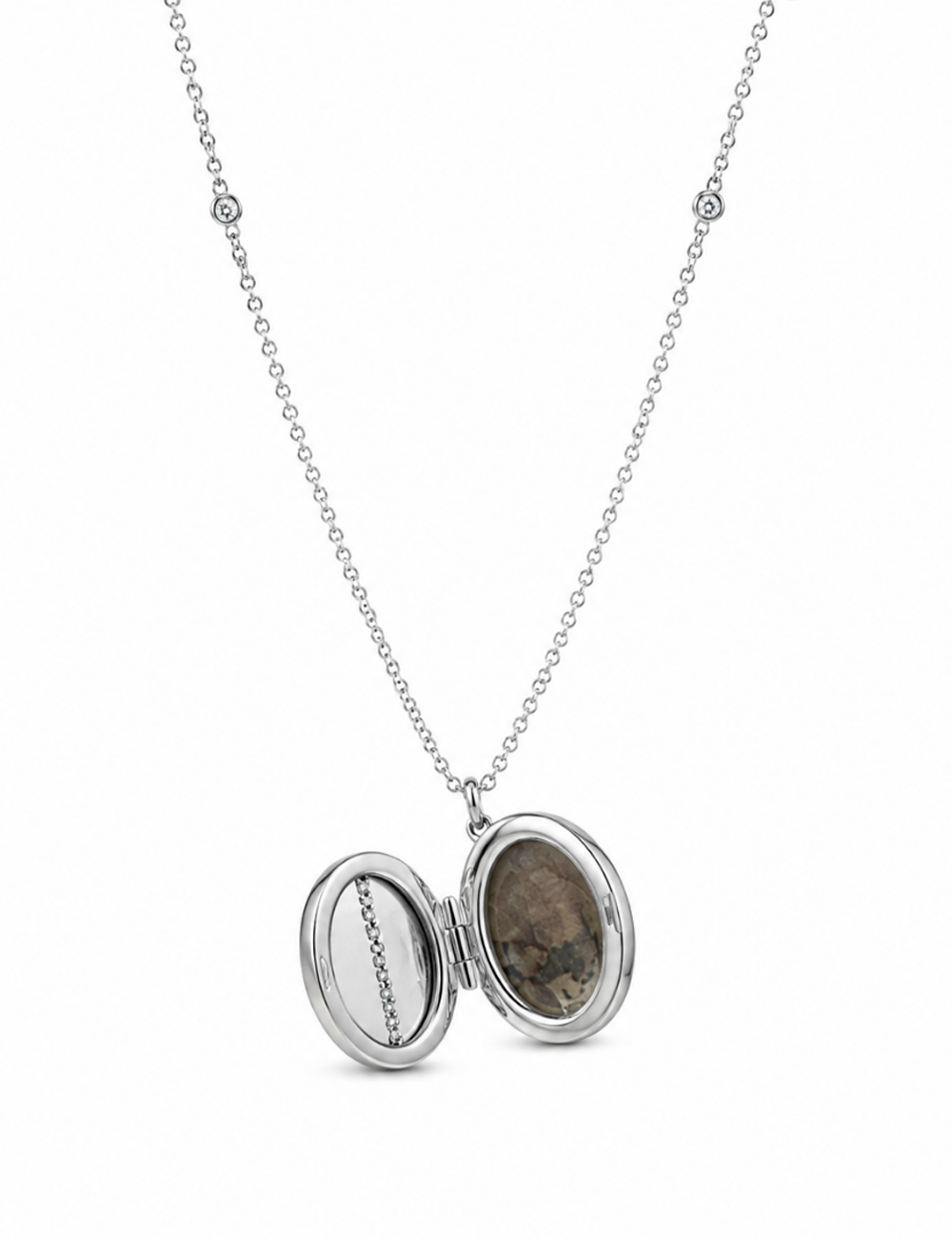 Eterna Oval Openable Locket Necklace