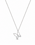 Flutter Crystal Sterling Silver Necklace
