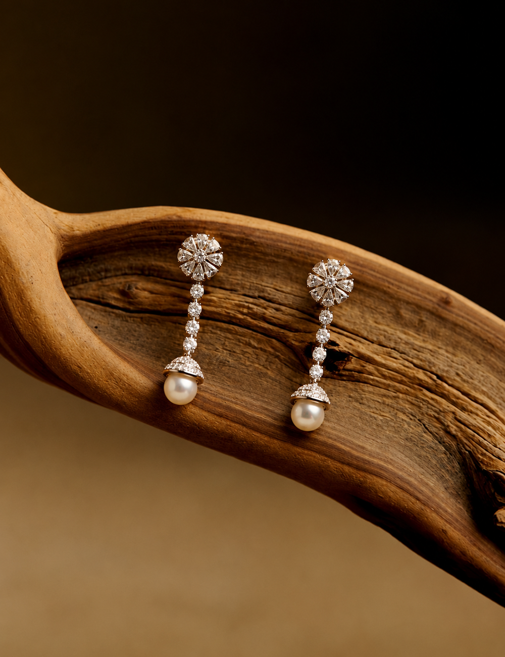 Celeste Pearl Drop Earrings