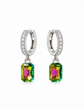 Prism Multicolour Crystal Hoops