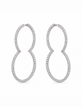 Celeste Infinity Sterling Silver Earrings