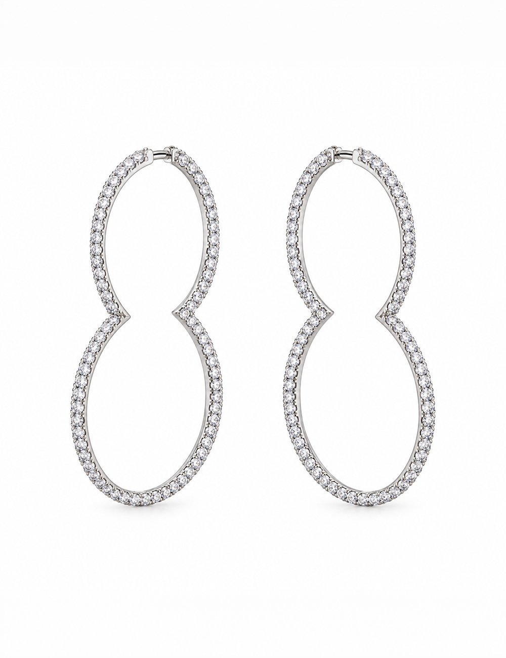 Celeste Infinity Sterling Silver Earrings