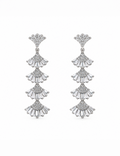 Celeste Fan Cascade Drop Earrings