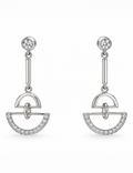 Luna Geometric Drop Earrings