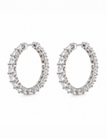 Aurelle Crystal Hoop Earrings