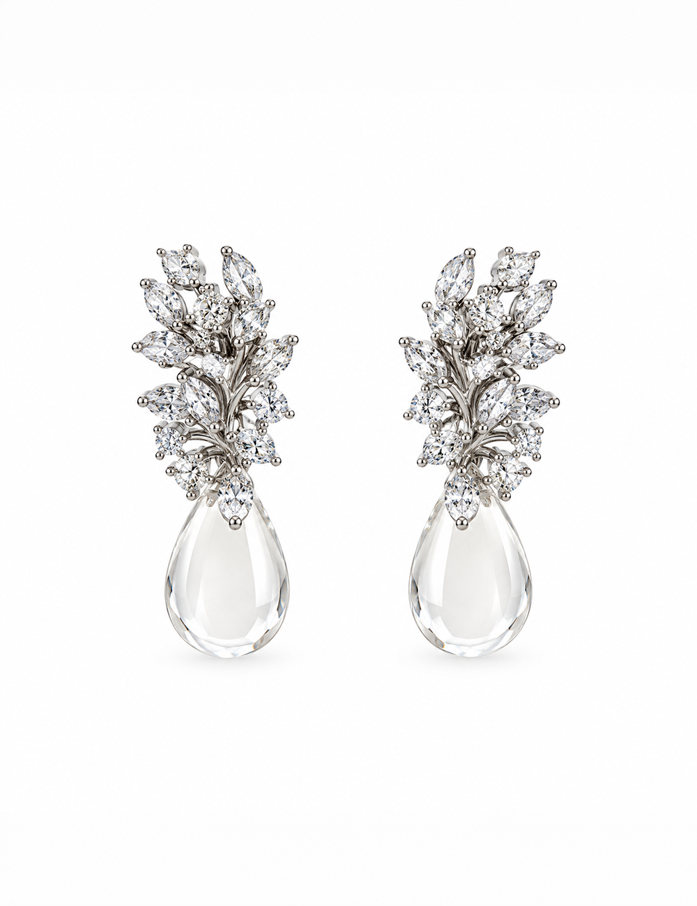 Elara Crystal Teardrop Earrings