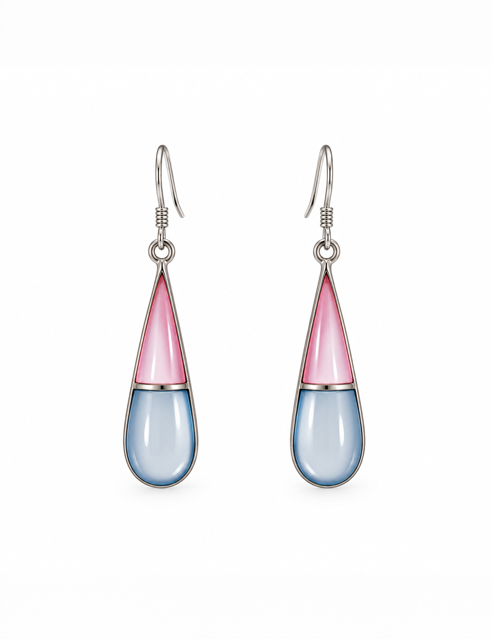 Rosé Duo Teardrop Earrings